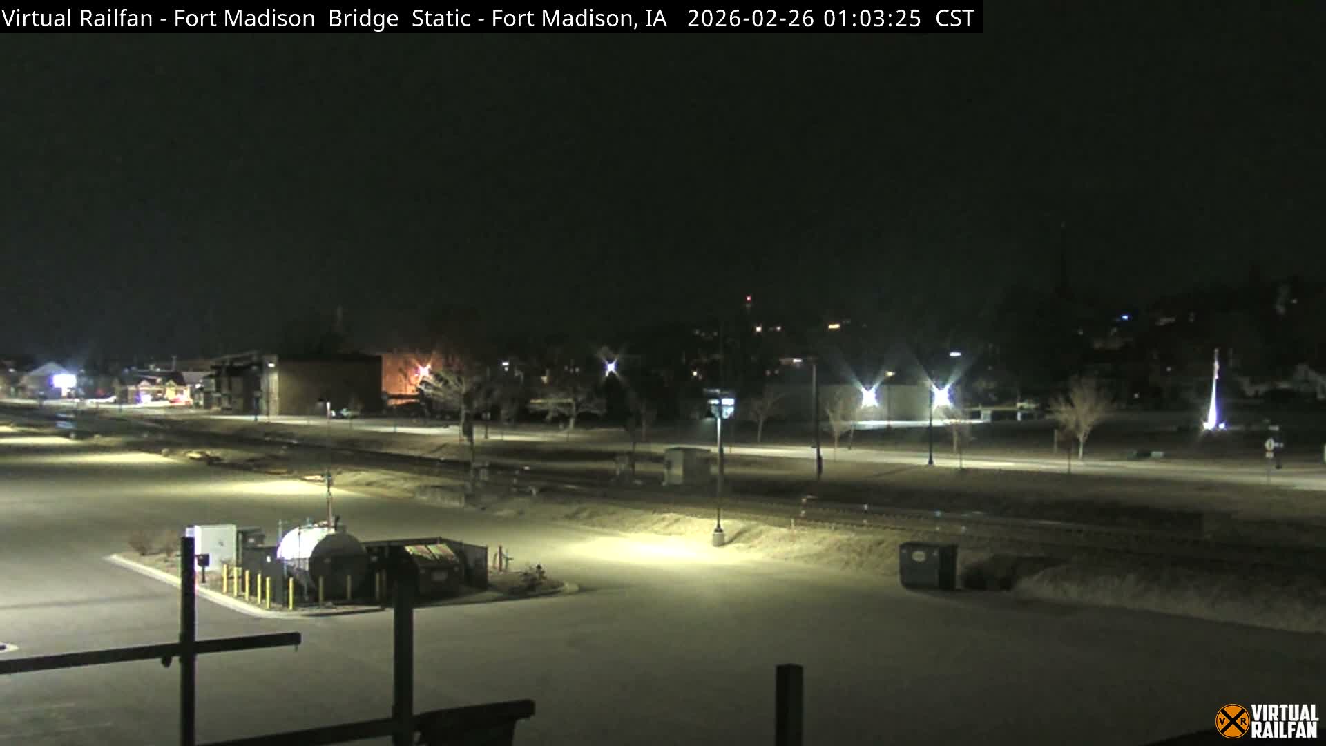 Fort Madison Railroad Crossing Live Cam -  Fort Madison, Lee, Iowa, USA