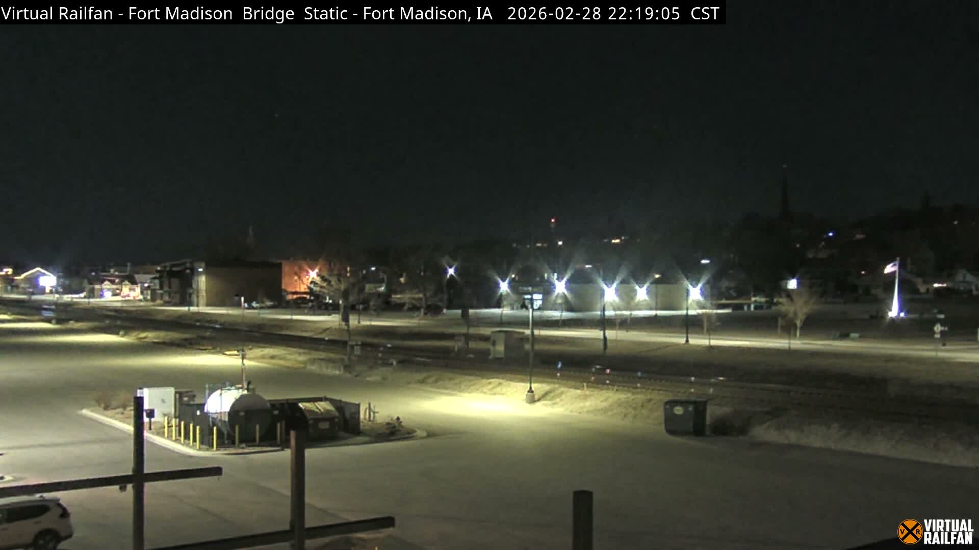 Fort Madison Railroad Crossing Live Cam -  Fort Madison, Lee, Iowa, USA