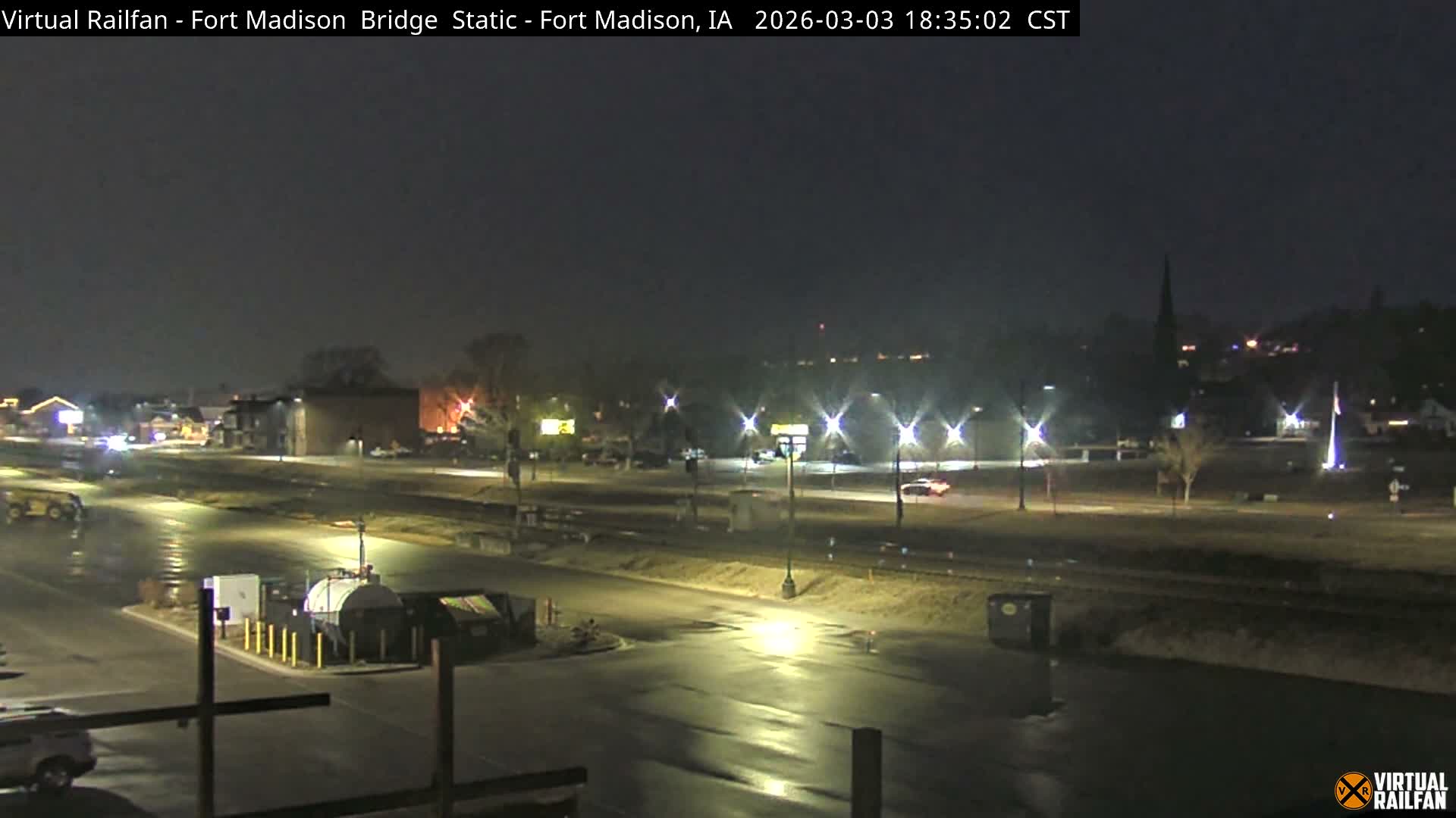 Fort Madison Railroad Crossing Live Cam -  Fort Madison, Lee, Iowa, USA