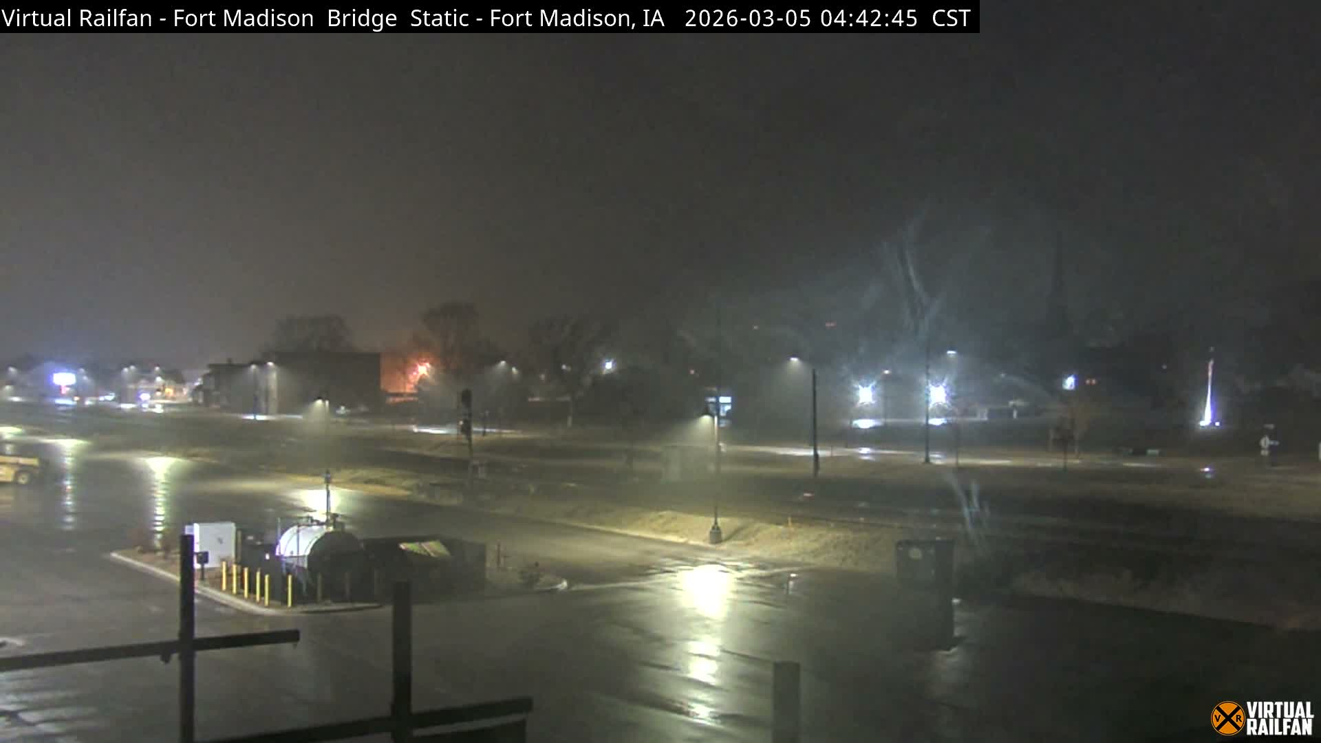 Fort Madison Railroad Crossing Live Cam -  Fort Madison, Lee, Iowa, USA