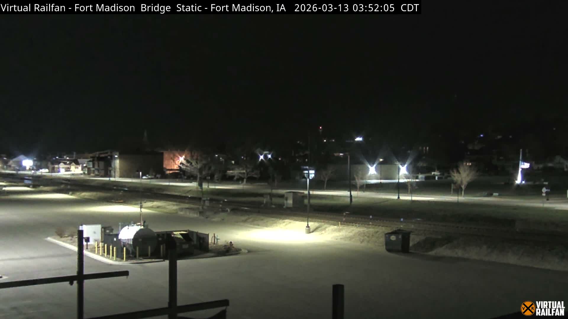 Fort Madison Railroad Crossing Live Cam -  Fort Madison, Lee, Iowa, USA