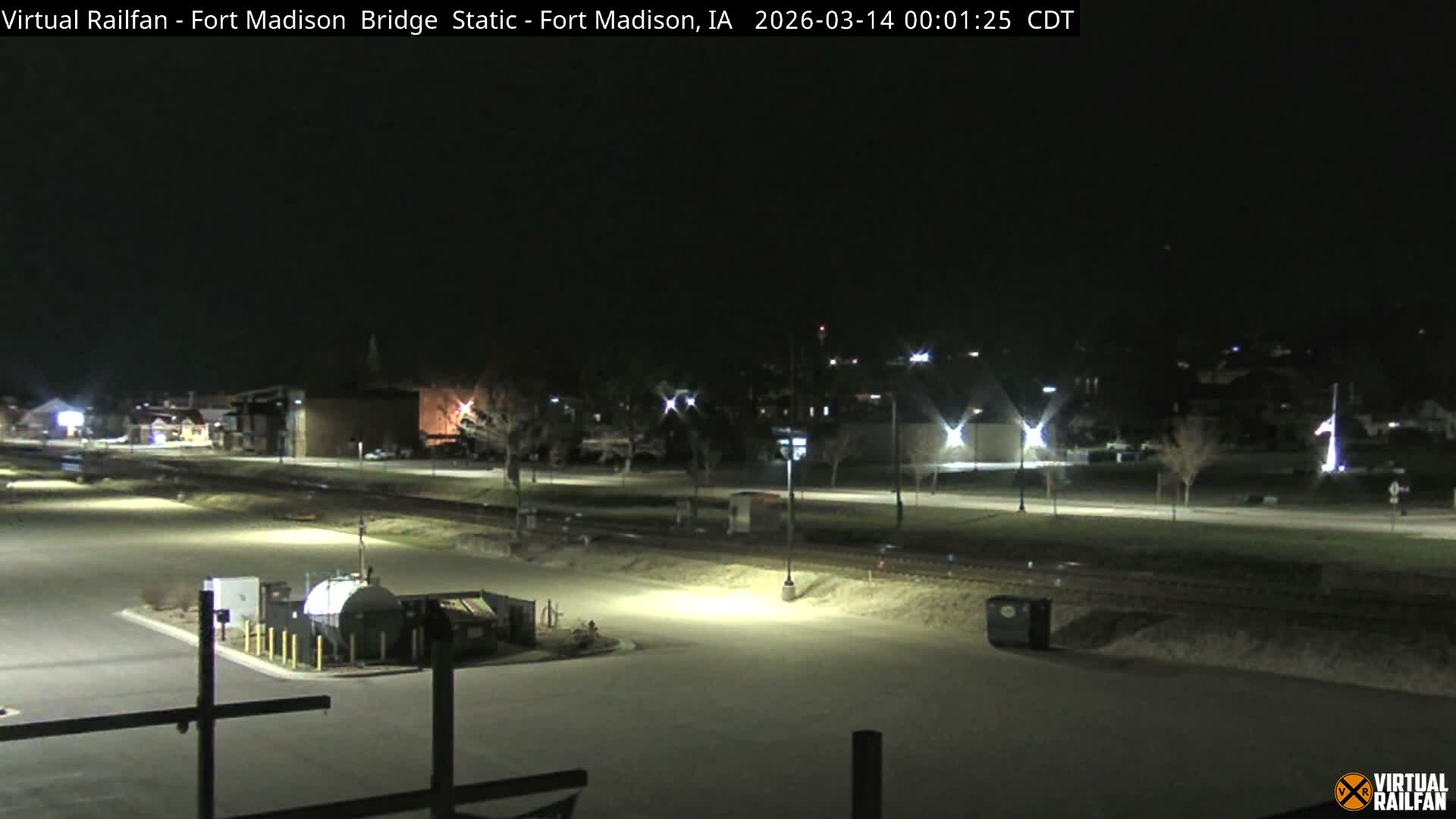 Fort Madison Railroad Crossing Live Cam -  Fort Madison, Lee, Iowa, USA