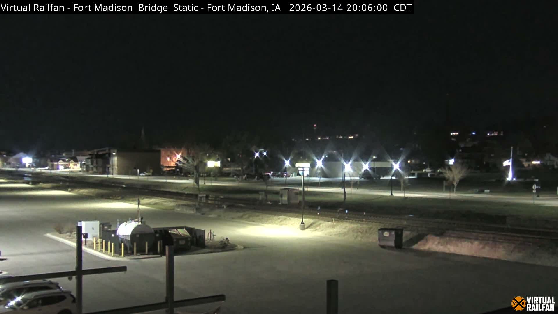 Fort Madison Railroad Crossing Live Cam -  Fort Madison, Lee, Iowa, USA