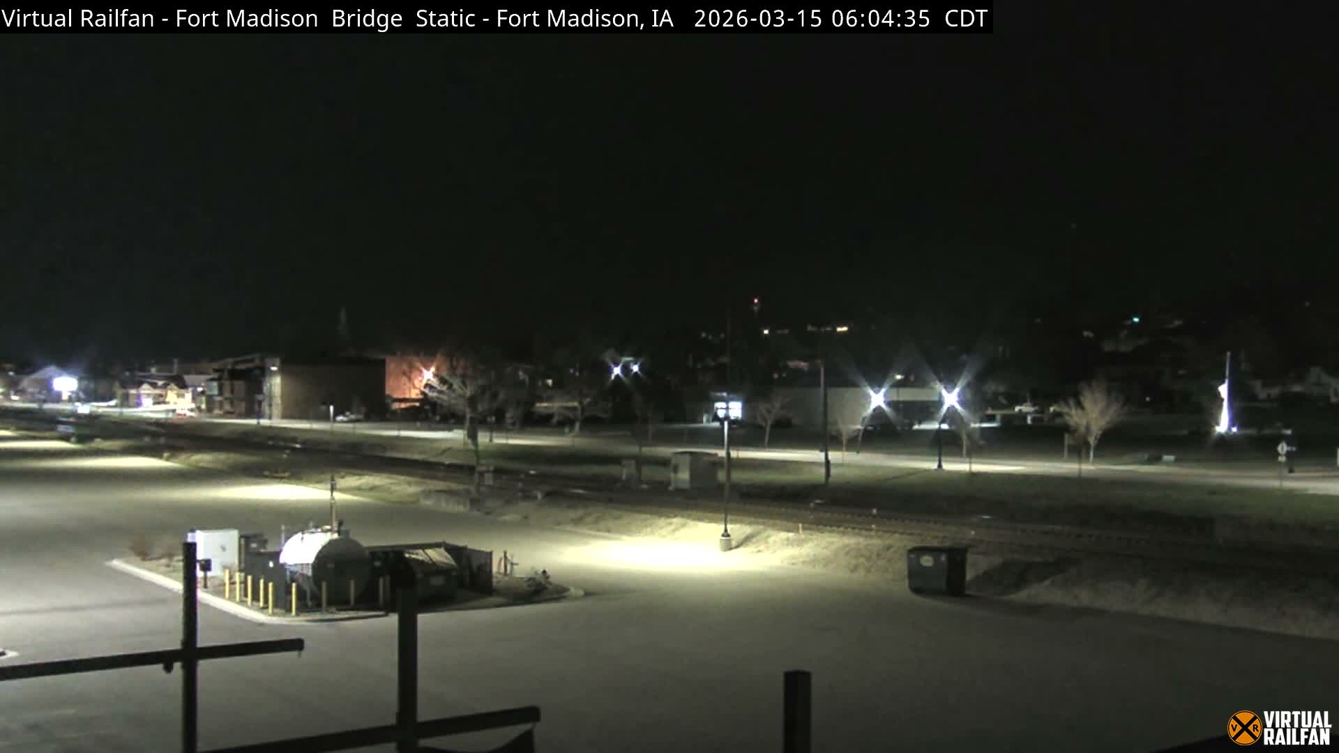 Fort Madison Railroad Crossing Live Cam -  Fort Madison, Lee, Iowa, USA