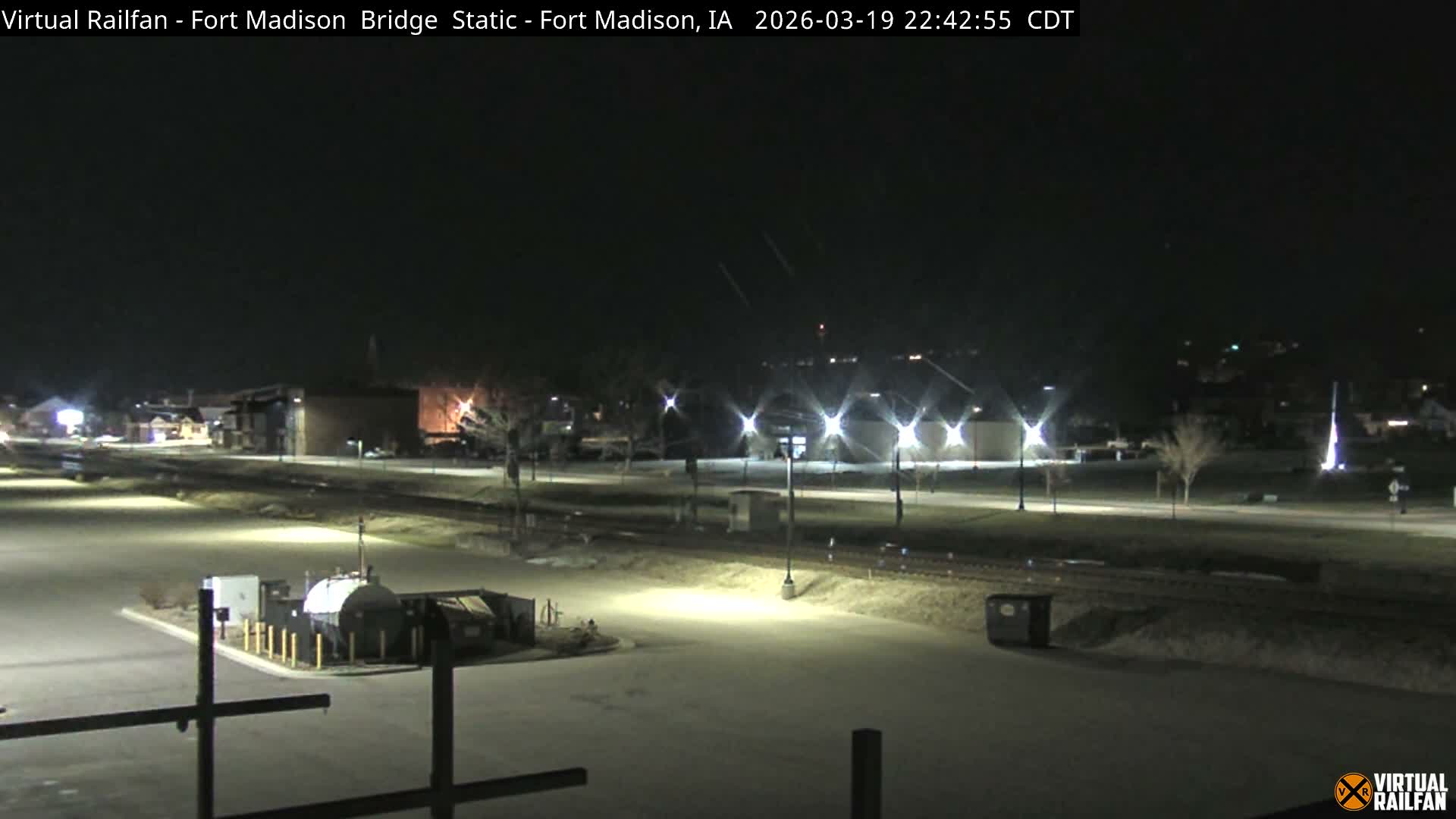 Fort Madison Railroad Crossing Live Cam -  Fort Madison, Lee, Iowa, USA