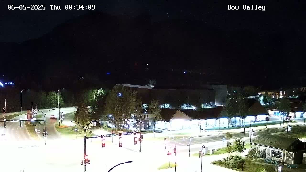 Canmore, Mount Rundle & Bow Valley Junction View Live Cam - Canmore, Alberta's Rockies, Alberta, Canada