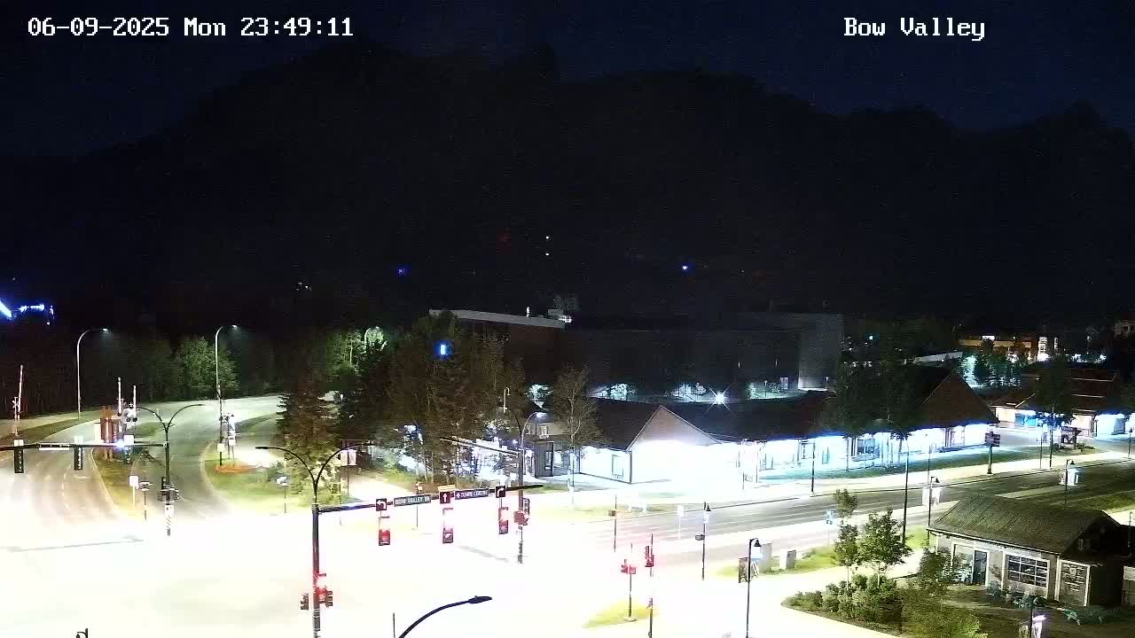 Canmore, Mount Rundle & Bow Valley Junction View Live Cam - Canmore, Alberta's Rockies, Alberta, Canada