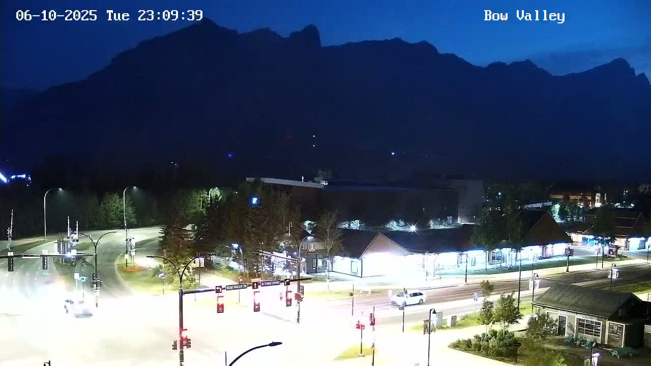 Canmore, Mount Rundle & Bow Valley Junction View Live Cam - Canmore, Alberta's Rockies, Alberta, Canada