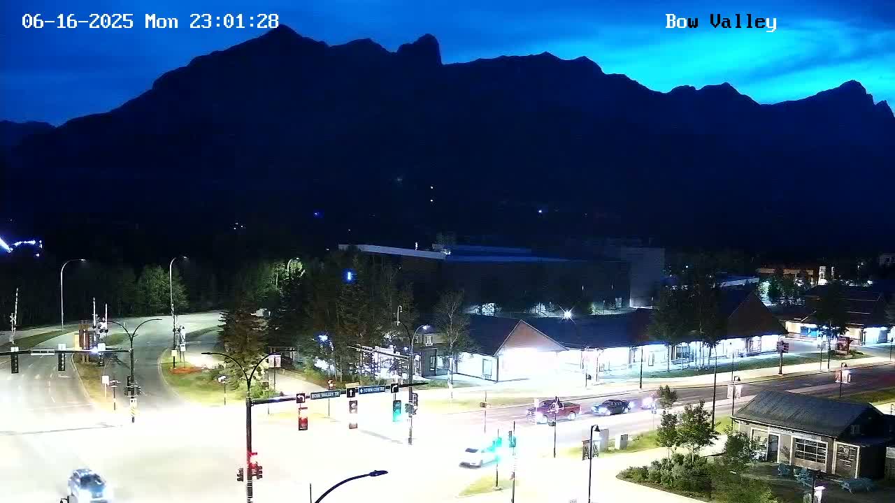 Canmore, Mount Rundle & Bow Valley Junction View Live Cam - Canmore, Alberta's Rockies, Alberta, Canada