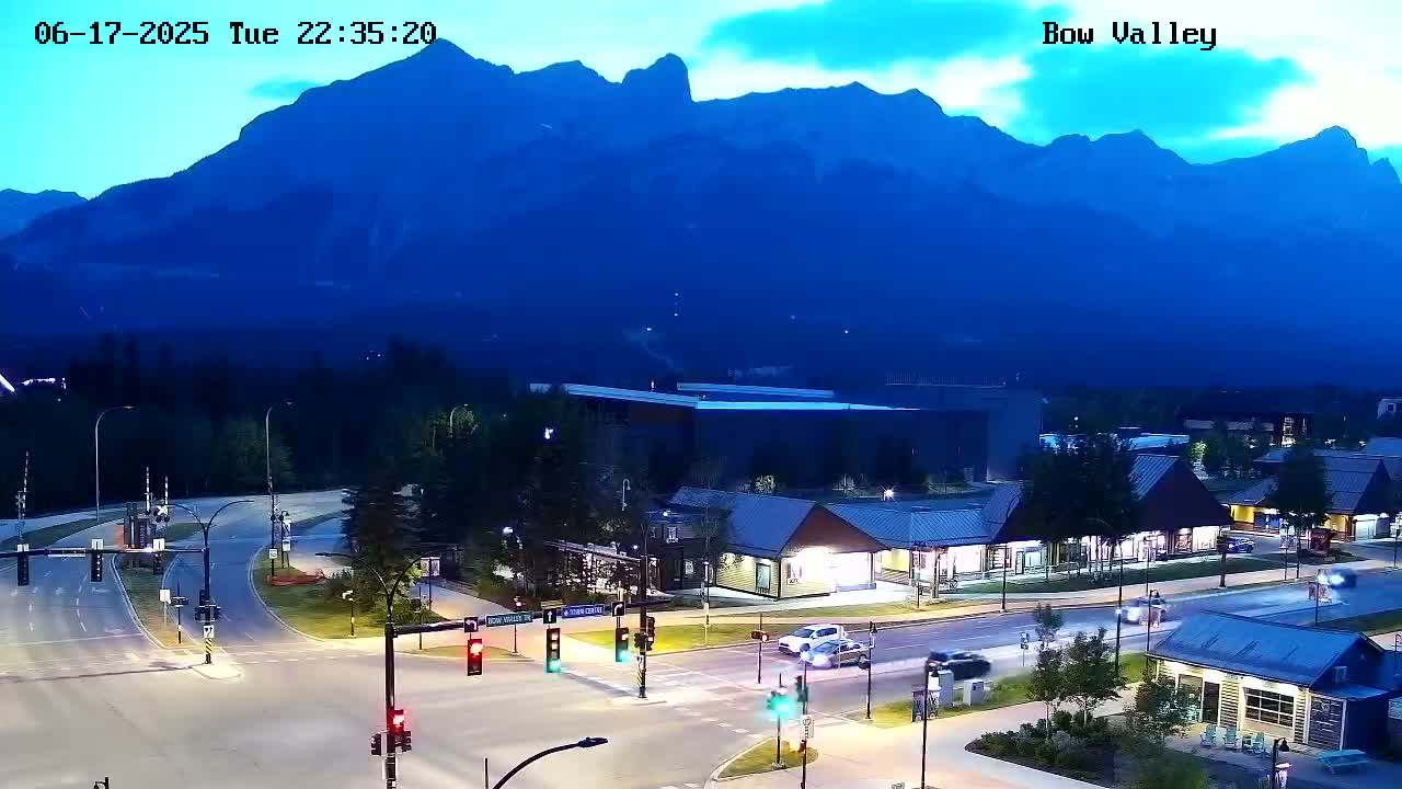 Canmore, Mount Rundle & Bow Valley Junction View Live Cam - Canmore, Alberta's Rockies, Alberta, Canada