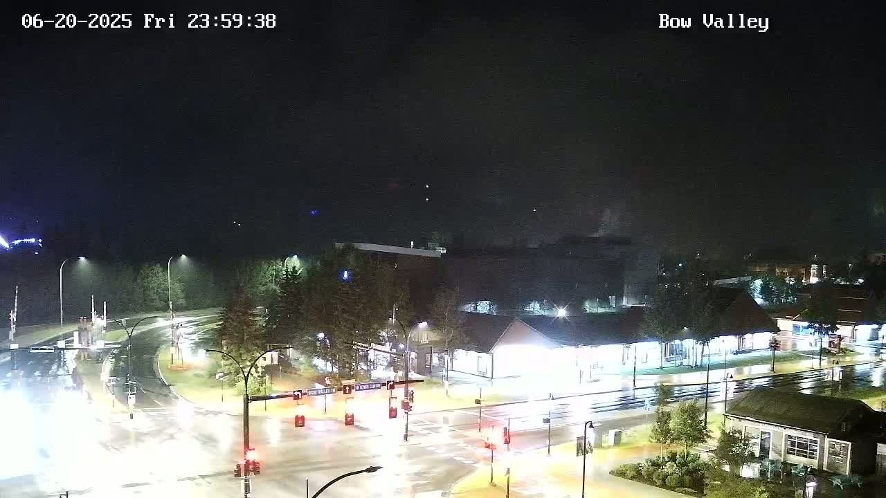 Canmore, Mount Rundle & Bow Valley Junction View Live Cam - Canmore, Alberta's Rockies, Alberta, Canada