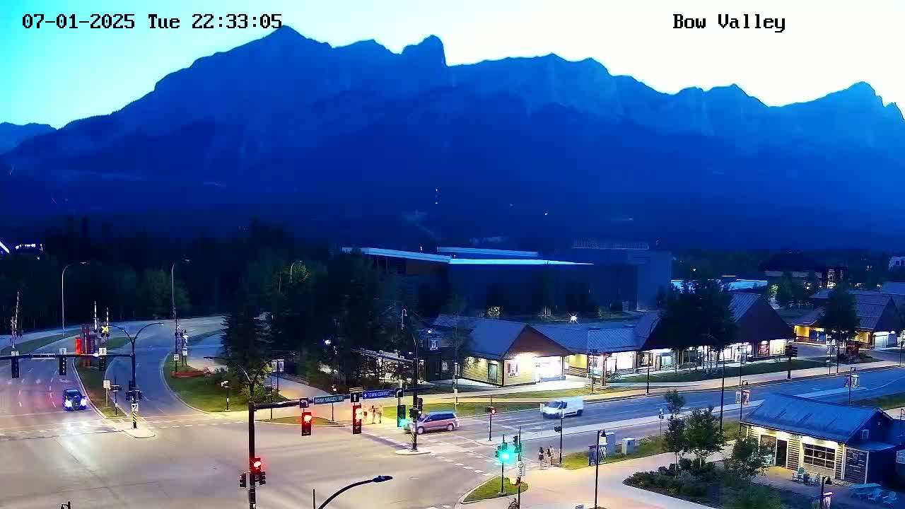 Canmore, Mount Rundle & Bow Valley Junction View Live Cam - Canmore, Alberta's Rockies, Alberta, Canada