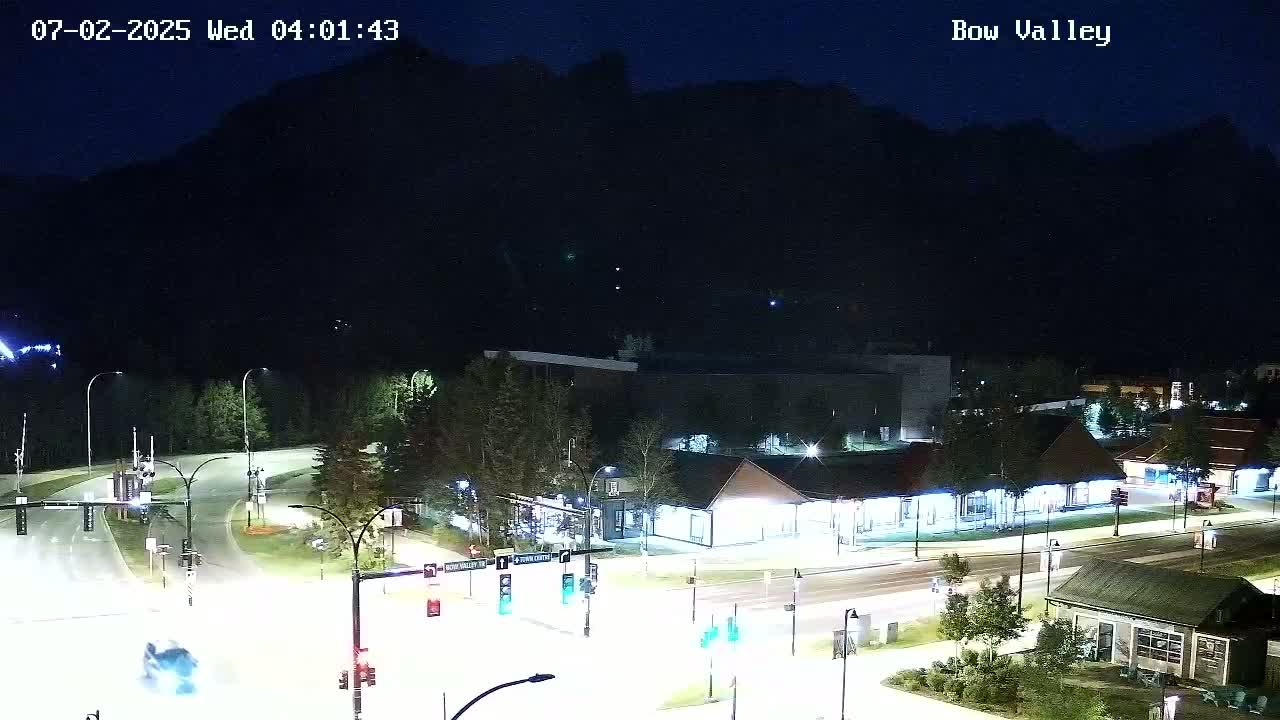 Canmore, Mount Rundle & Bow Valley Junction View Live Cam - Canmore, Alberta's Rockies, Alberta, Canada