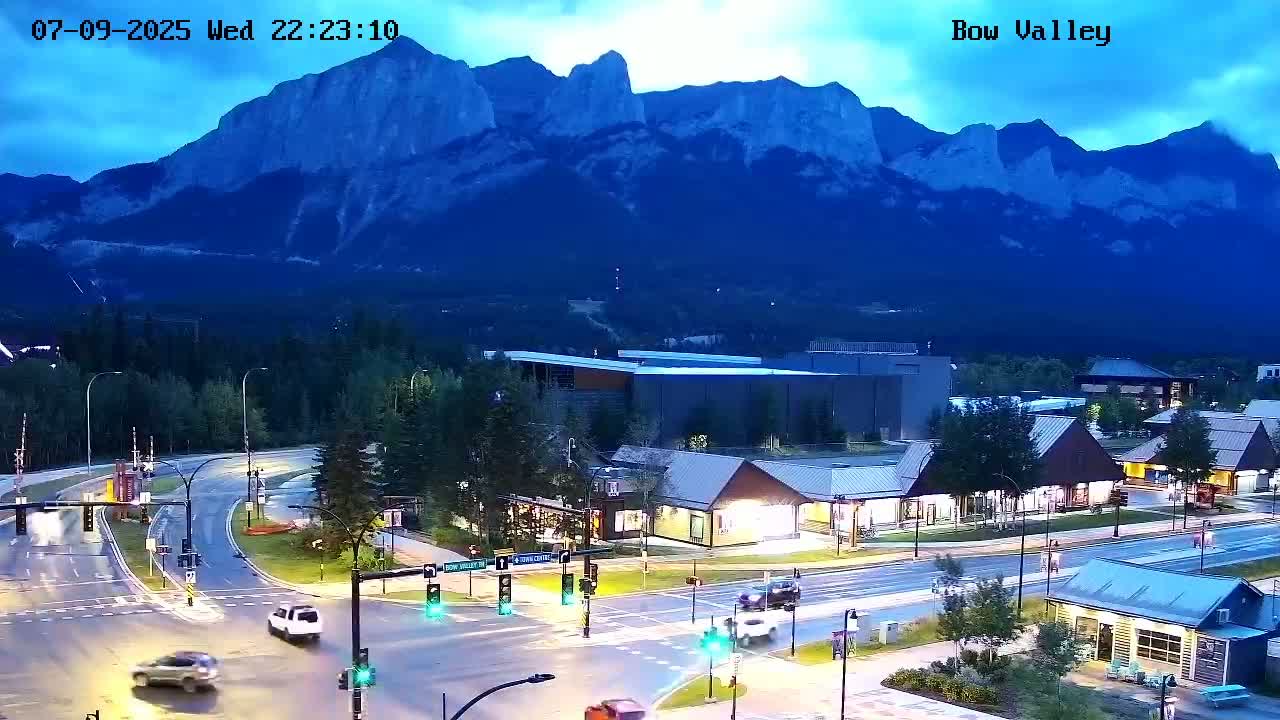 Canmore, Mount Rundle & Bow Valley Junction View Live Cam - Canmore, Alberta's Rockies, Alberta, Canada