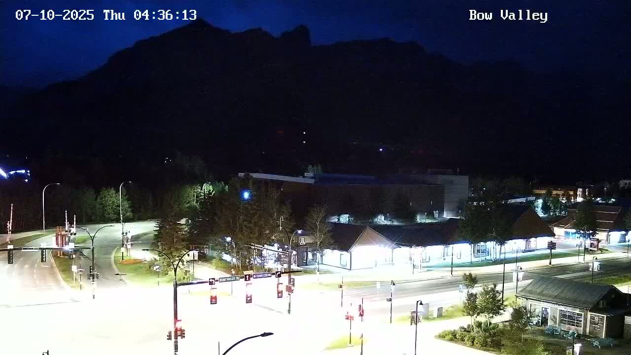 Canmore, Mount Rundle & Bow Valley Junction View Live Cam - Canmore, Alberta's Rockies, Alberta, Canada