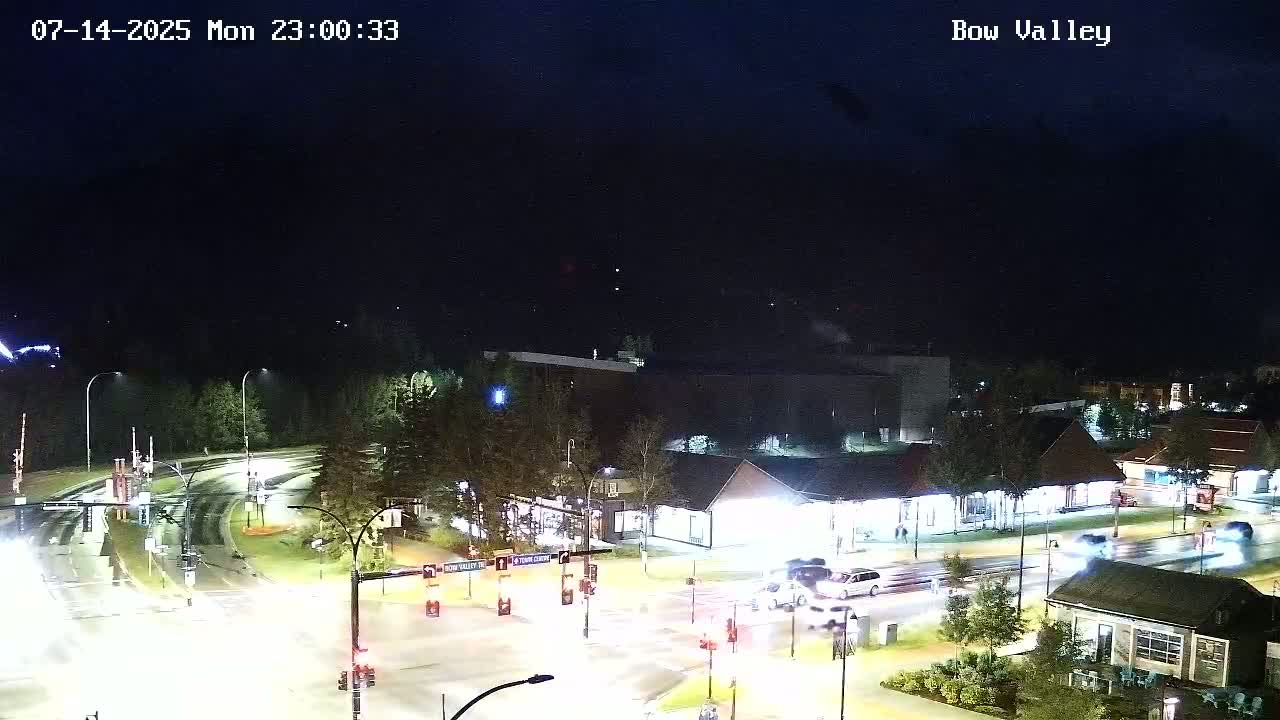 Canmore, Mount Rundle & Bow Valley Junction View Live Cam - Canmore, Alberta's Rockies, Alberta, Canada