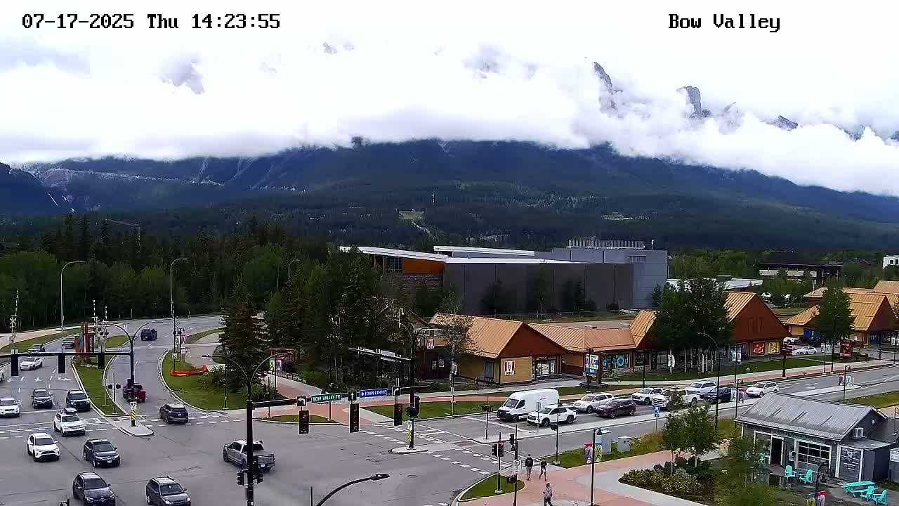 Canmore, Mount Rundle & Bow Valley Junction View Live Cam - Canmore, Alberta's Rockies, Alberta, Canada