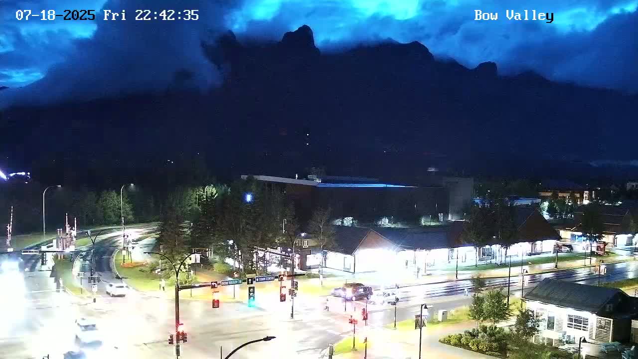 Canmore, Mount Rundle & Bow Valley Junction View Live Cam - Canmore, Alberta's Rockies, Alberta, Canada