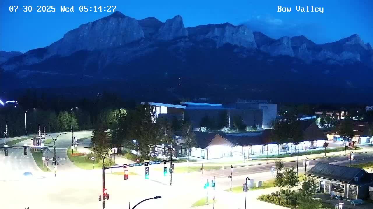 Canmore, Mount Rundle & Bow Valley Junction View Live Cam - Canmore, Alberta's Rockies, Alberta, Canada