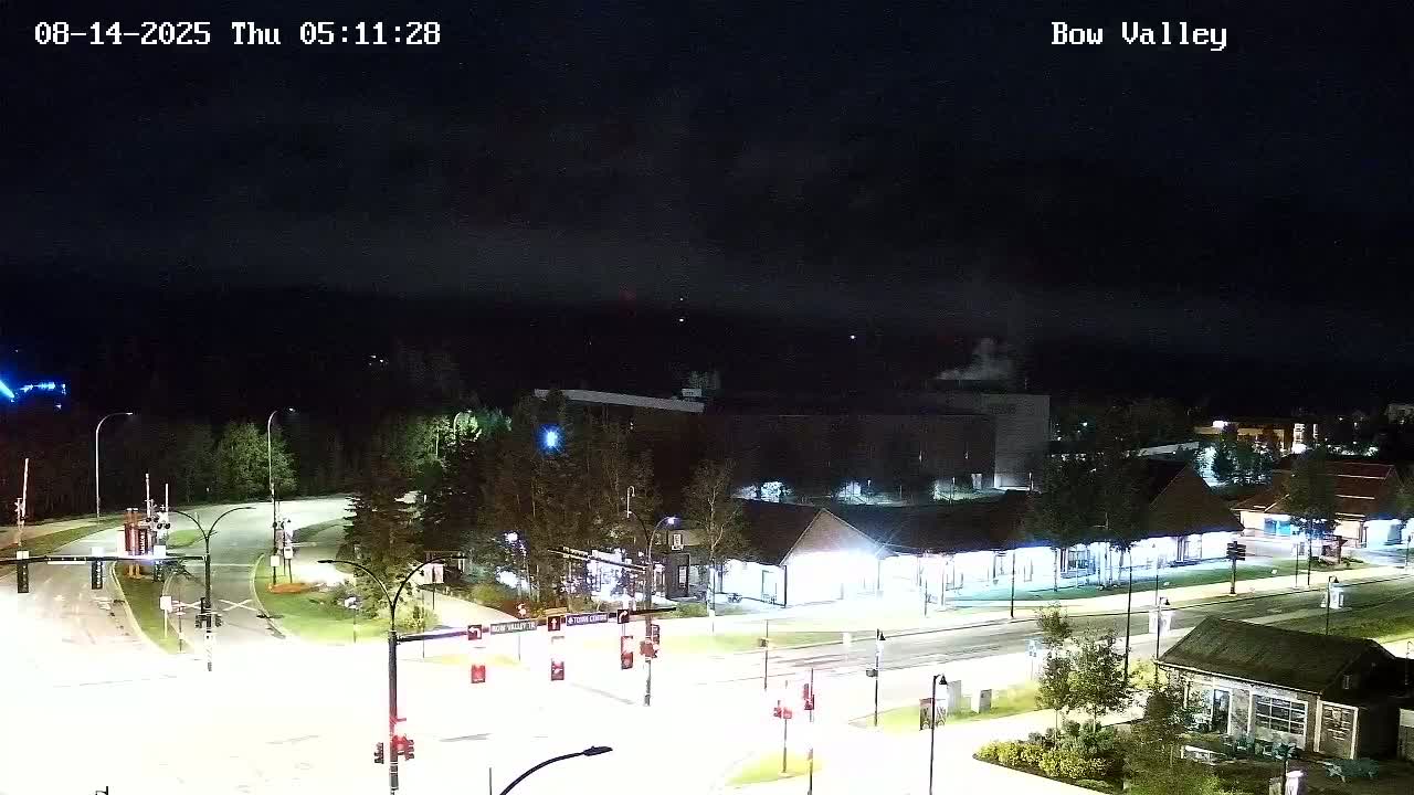 Canmore, Mount Rundle & Bow Valley Junction View Live Cam - Canmore, Alberta's Rockies, Alberta, Canada