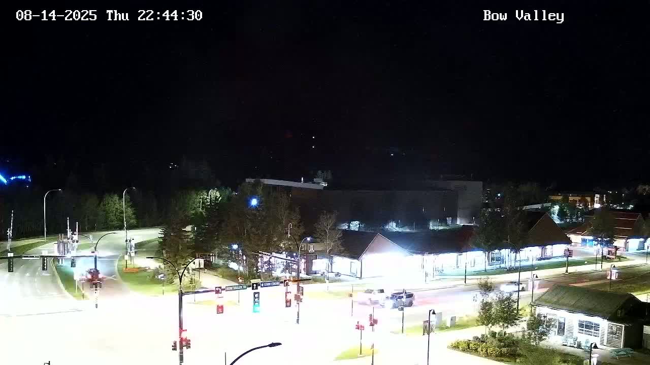 Canmore, Mount Rundle & Bow Valley Junction View Live Cam - Canmore, Alberta's Rockies, Alberta, Canada