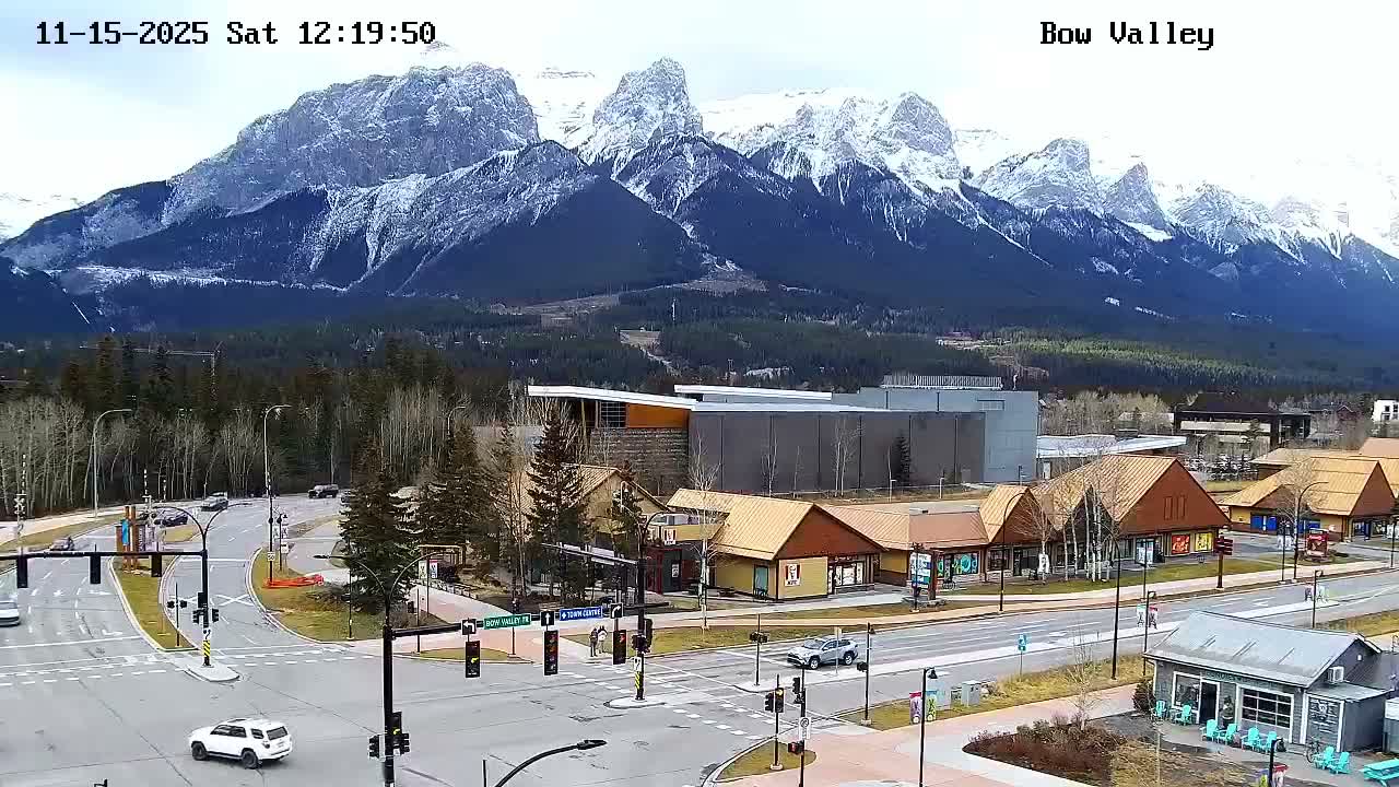Canmore, Mount Rundle & Bow Valley Junction View Live Cam - Canmore, Alberta's Rockies, Alberta, Canada