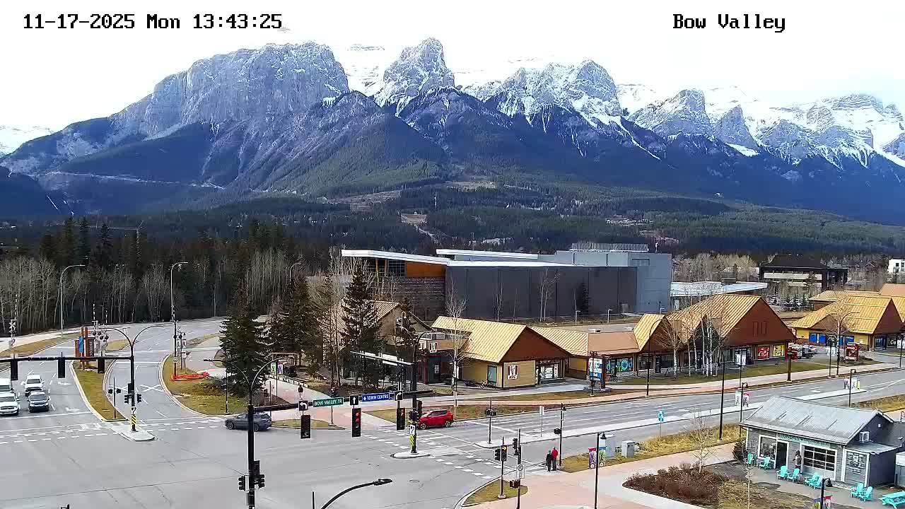 Canmore, Mount Rundle & Bow Valley Junction View Live Cam - Canmore, Alberta's Rockies, Alberta, Canada