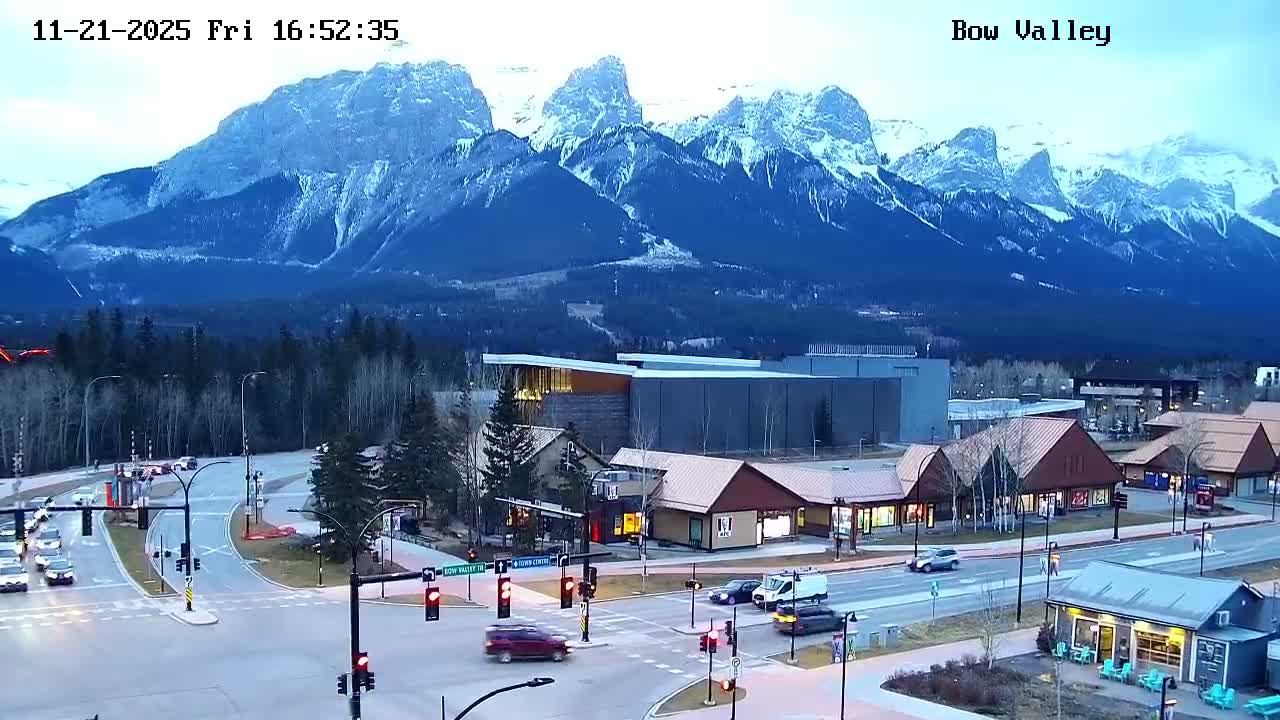 Canmore, Mount Rundle & Bow Valley Junction View Live Cam - Canmore, Alberta's Rockies, Alberta, Canada