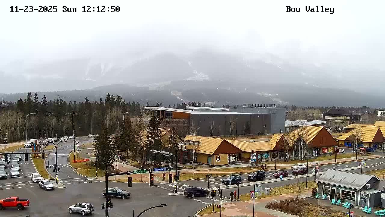 Canmore, Mount Rundle & Bow Valley Junction View Live Cam - Canmore, Alberta's Rockies, Alberta, Canada