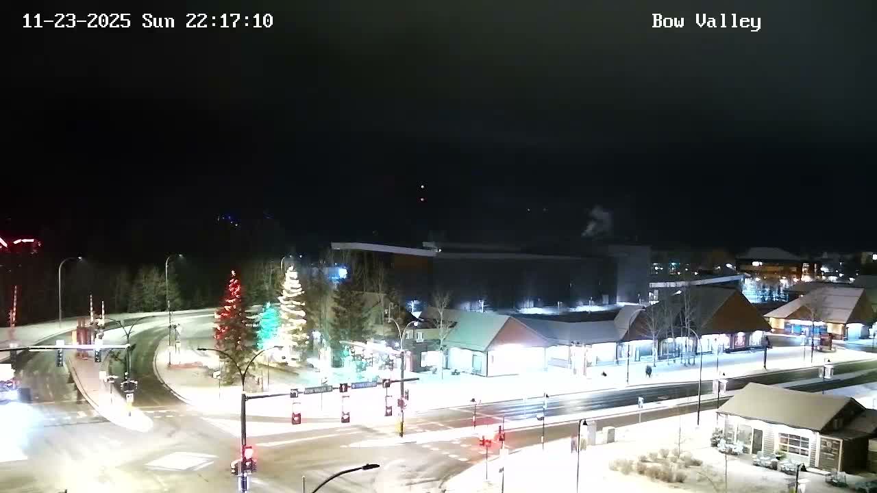 Canmore, Mount Rundle & Bow Valley Junction View Live Cam - Canmore, Alberta's Rockies, Alberta, Canada