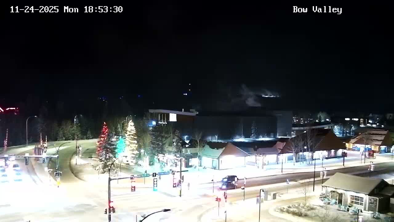 Canmore, Mount Rundle & Bow Valley Junction View Live Cam - Canmore, Alberta's Rockies, Alberta, Canada