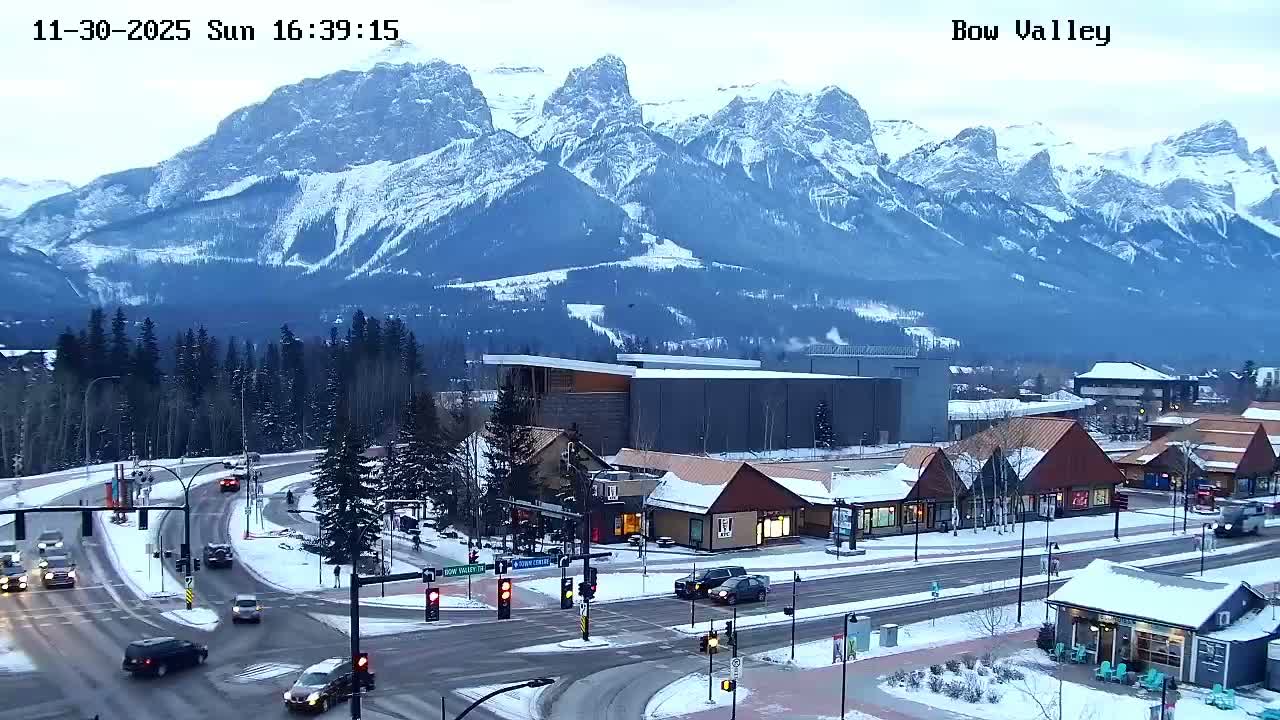 Canmore, Mount Rundle & Bow Valley Junction View Live Cam - Canmore, Alberta's Rockies, Alberta, Canada