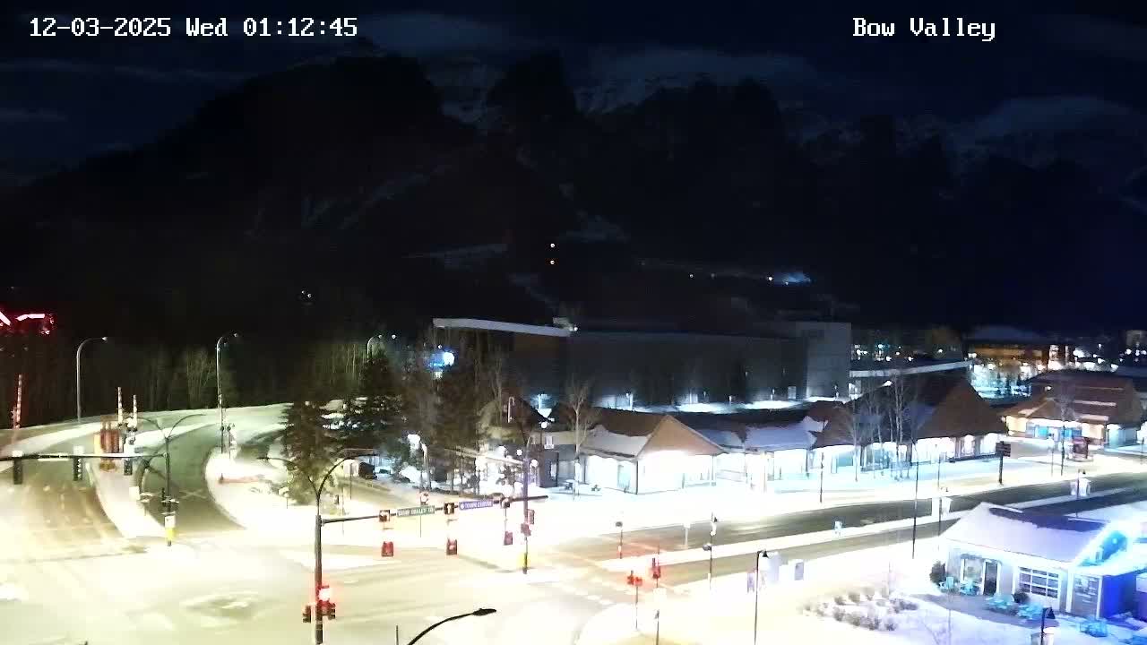 Canmore, Mount Rundle & Bow Valley Junction View Live Cam - Canmore, Alberta's Rockies, Alberta, Canada