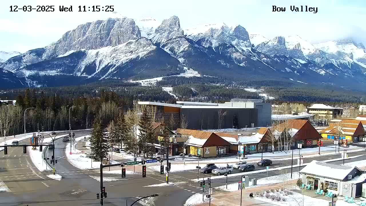 Canmore, Mount Rundle & Bow Valley Junction View Live Cam - Canmore, Alberta's Rockies, Alberta, Canada