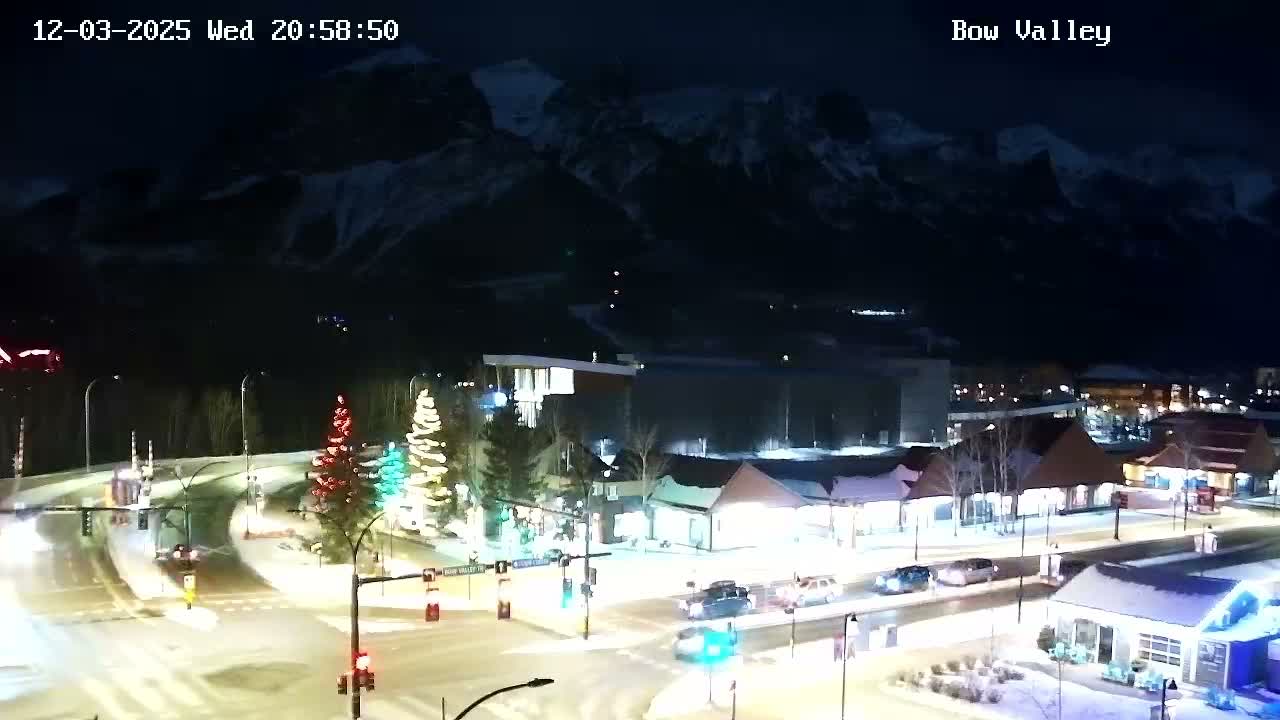 Canmore, Mount Rundle & Bow Valley Junction View Live Cam - Canmore, Alberta's Rockies, Alberta, Canada