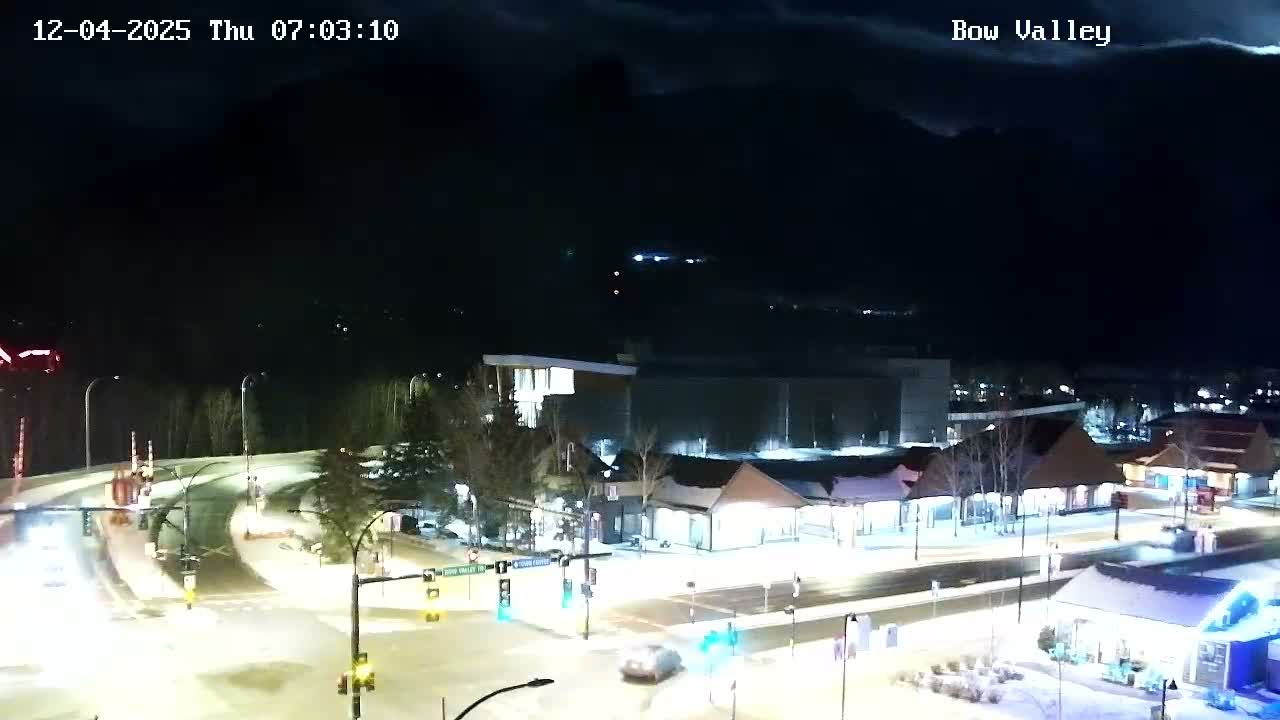 Canmore, Mount Rundle & Bow Valley Junction View Live Cam - Canmore, Alberta's Rockies, Alberta, Canada