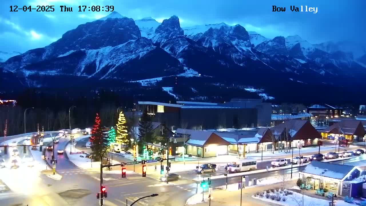 Canmore, Mount Rundle & Bow Valley Junction View Live Cam - Canmore, Alberta's Rockies, Alberta, Canada