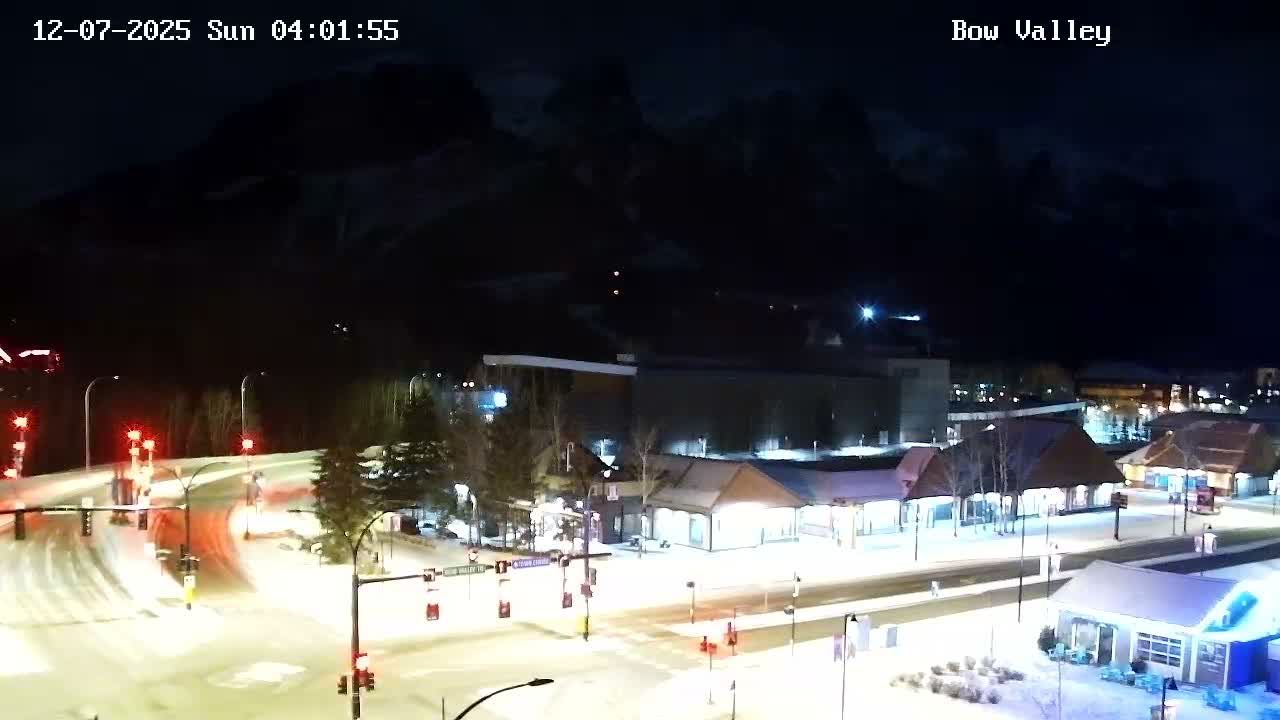Canmore, Mount Rundle & Bow Valley Junction View Live Cam - Canmore, Alberta's Rockies, Alberta, Canada
