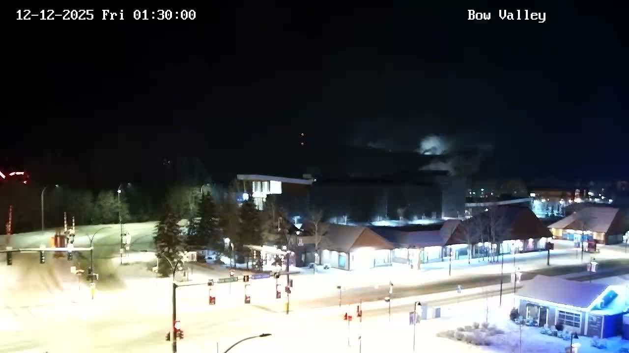 Canmore, Mount Rundle & Bow Valley Junction View Live Cam - Canmore, Alberta's Rockies, Alberta, Canada