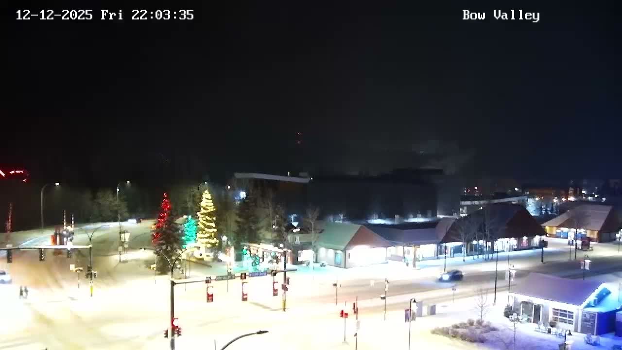 Canmore, Mount Rundle & Bow Valley Junction View Live Cam - Canmore, Alberta's Rockies, Alberta, Canada