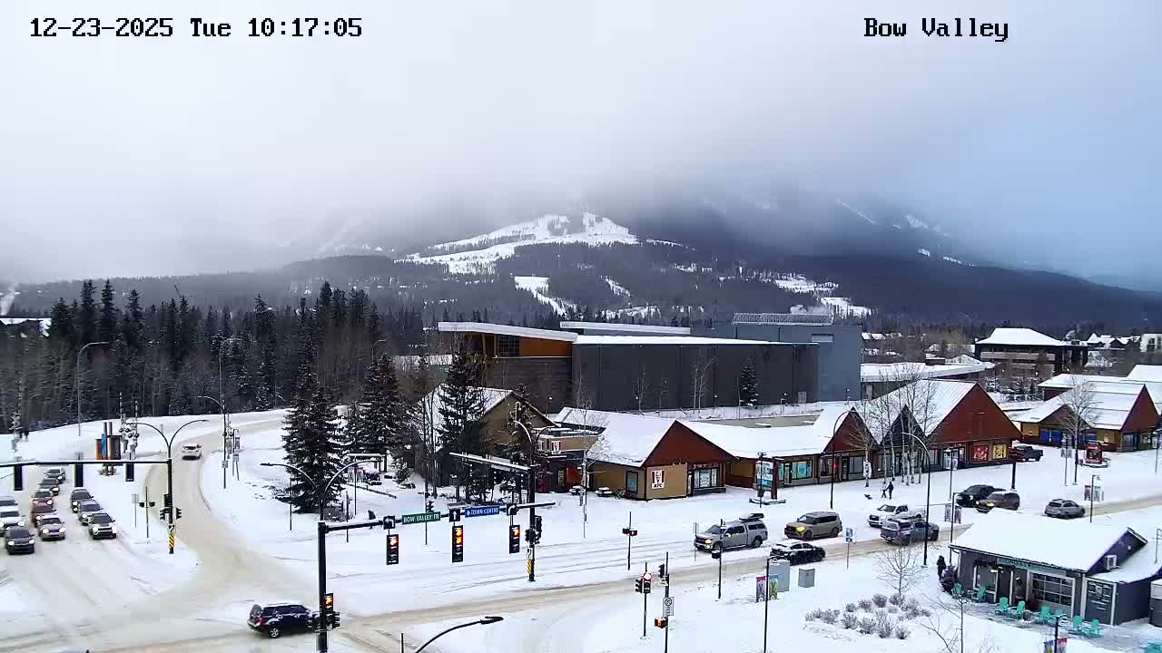 Canmore, Mount Rundle & Bow Valley Junction View Live Cam - Canmore, Alberta's Rockies, Alberta, Canada