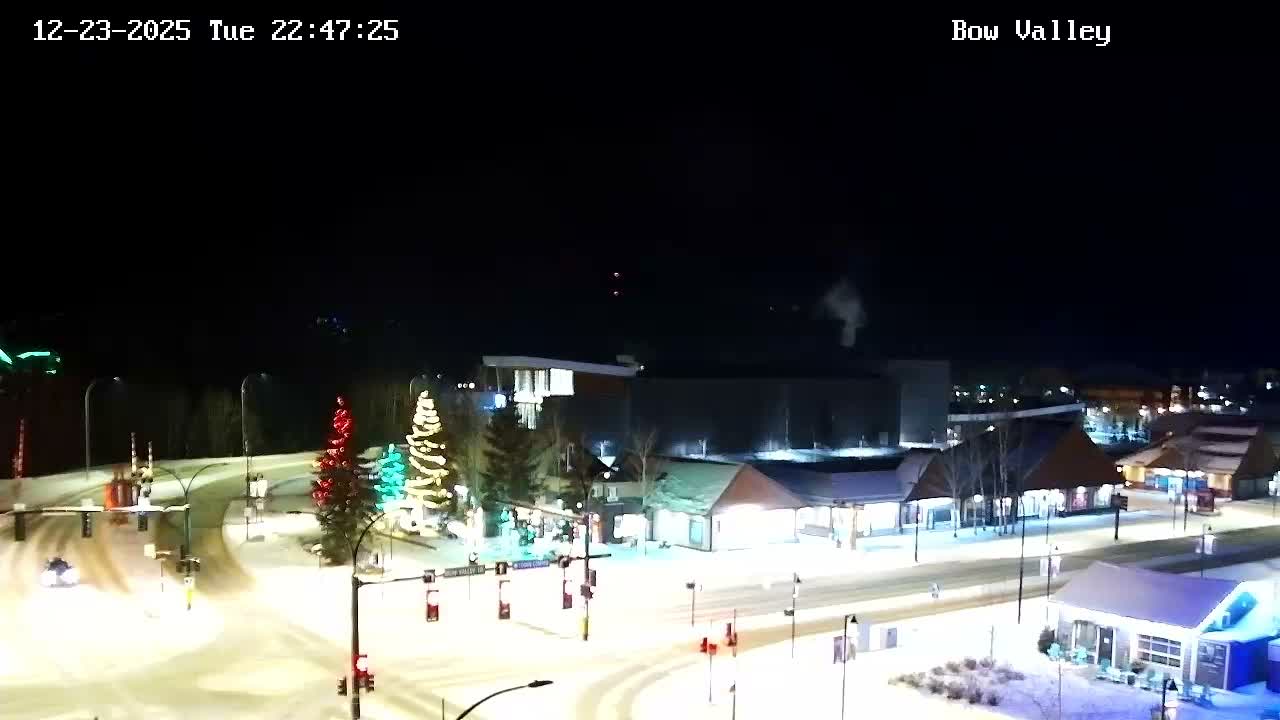 Canmore, Mount Rundle & Bow Valley Junction View Live Cam - Canmore, Alberta's Rockies, Alberta, Canada