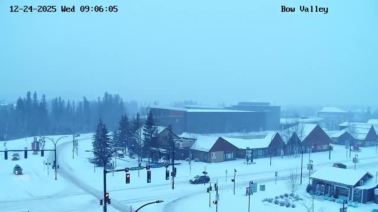 Canmore, Mount Rundle & Bow Valley Junction View Live Cam - Canmore, Alberta's Rockies, Alberta, Canada