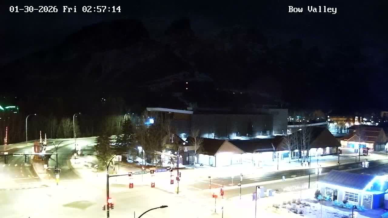 Canmore, Mount Rundle & Bow Valley Junction View Live Cam - Canmore, Alberta's Rockies, Alberta, Canada