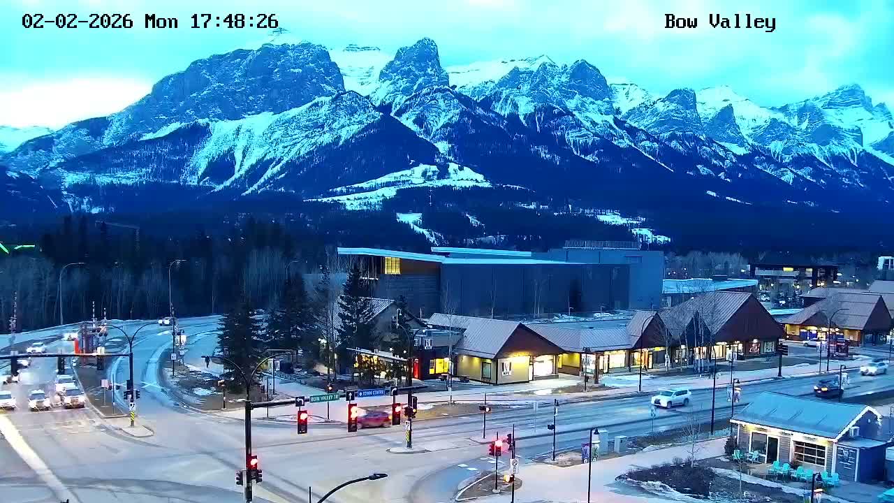 Canmore, Mount Rundle & Bow Valley Junction View Live Cam - Canmore, Alberta's Rockies, Alberta, Canada