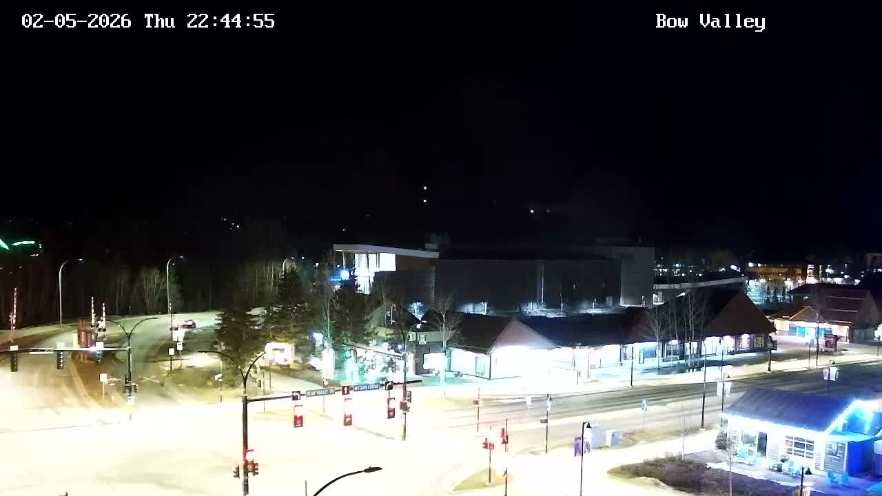 Canmore, Mount Rundle & Bow Valley Junction View Live Cam - Canmore, Alberta's Rockies, Alberta, Canada