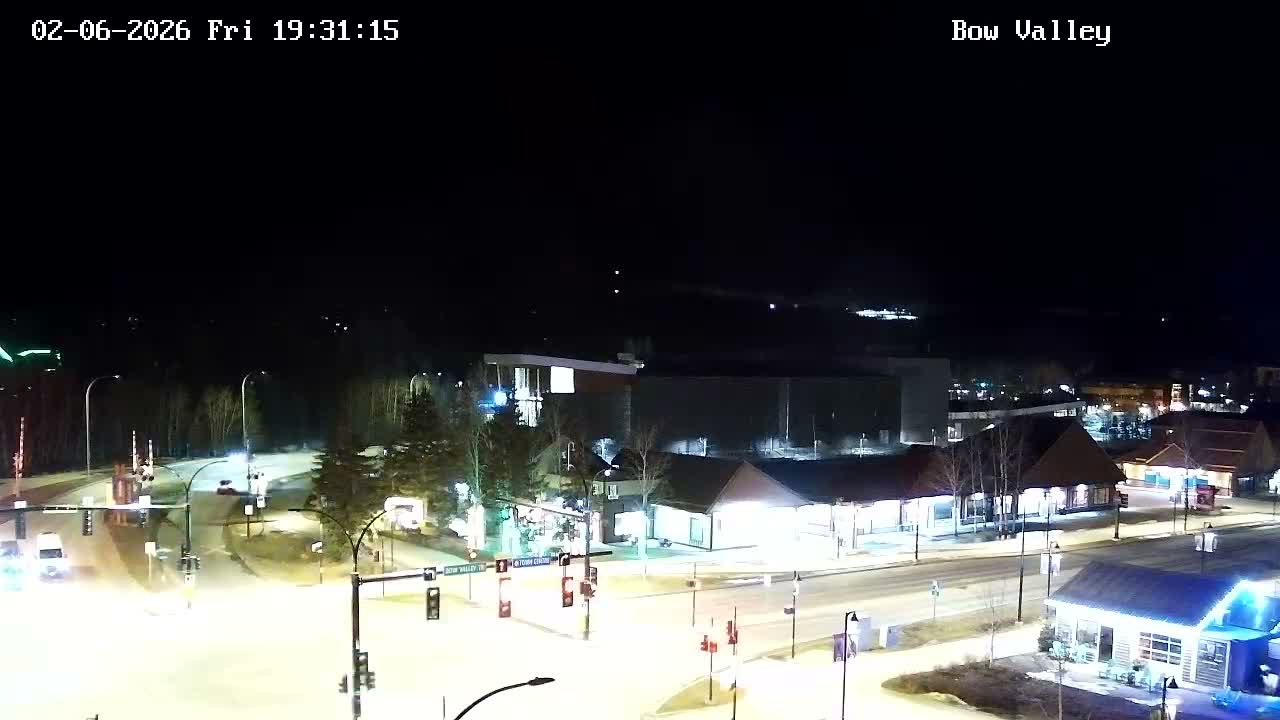 Canmore, Mount Rundle & Bow Valley Junction View Live Cam - Canmore, Alberta's Rockies, Alberta, Canada