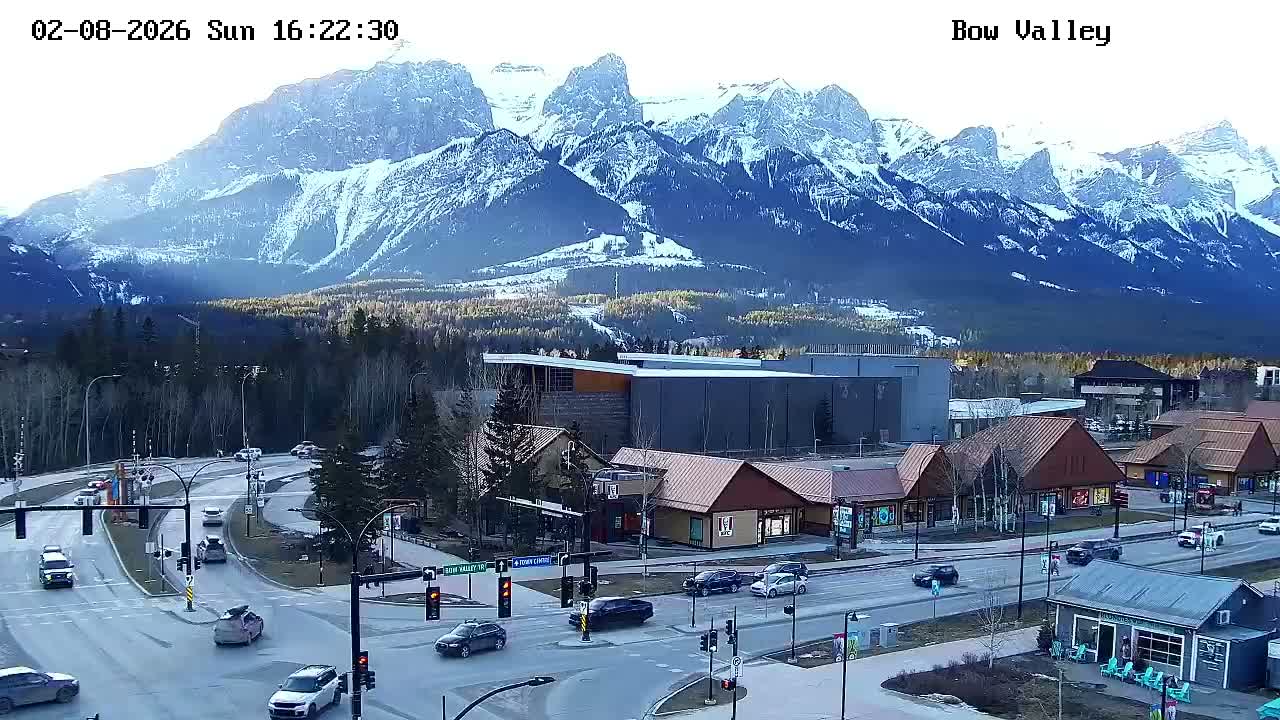 Canmore, Mount Rundle & Bow Valley Junction View Live Cam - Canmore, Alberta's Rockies, Alberta, Canada
