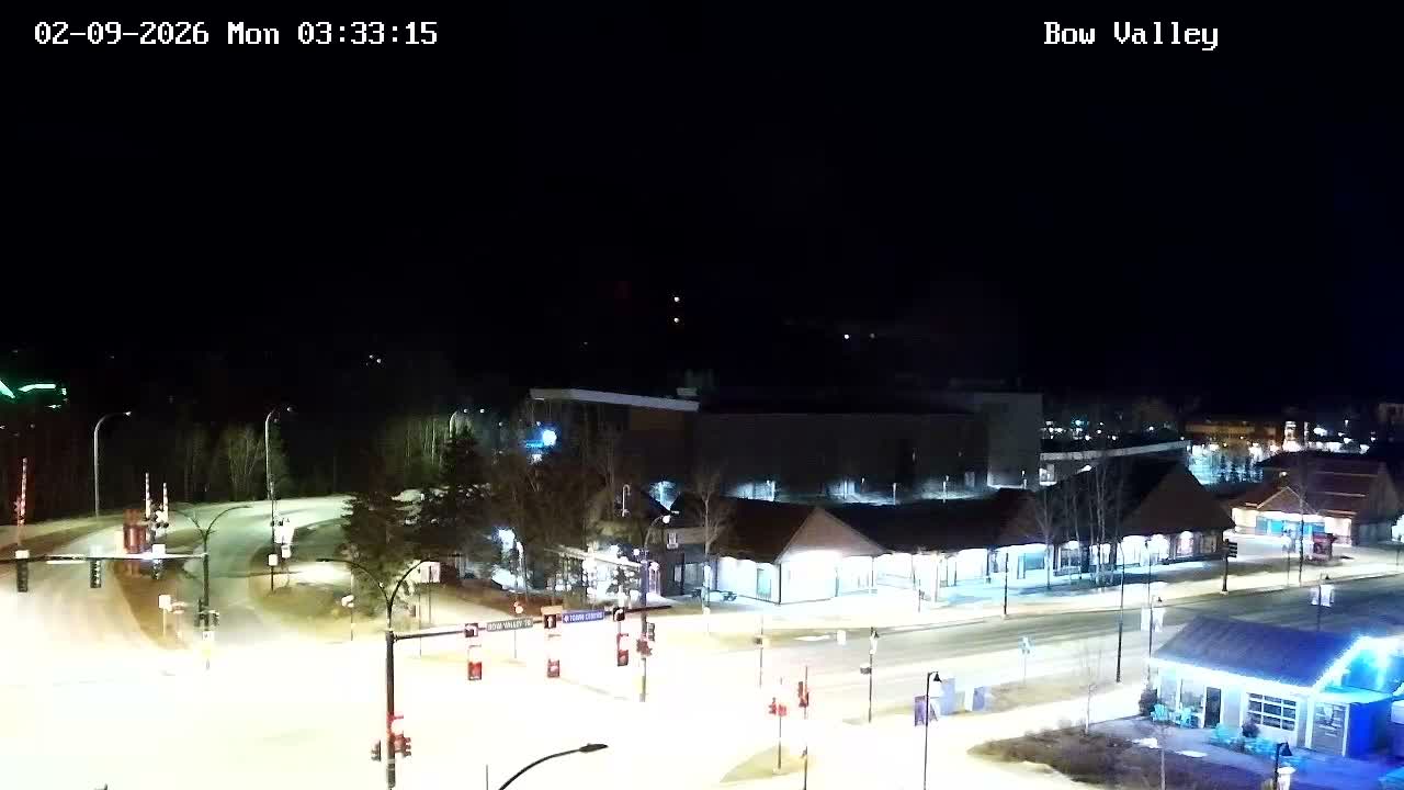 Canmore, Mount Rundle & Bow Valley Junction View Live Cam - Canmore, Alberta's Rockies, Alberta, Canada