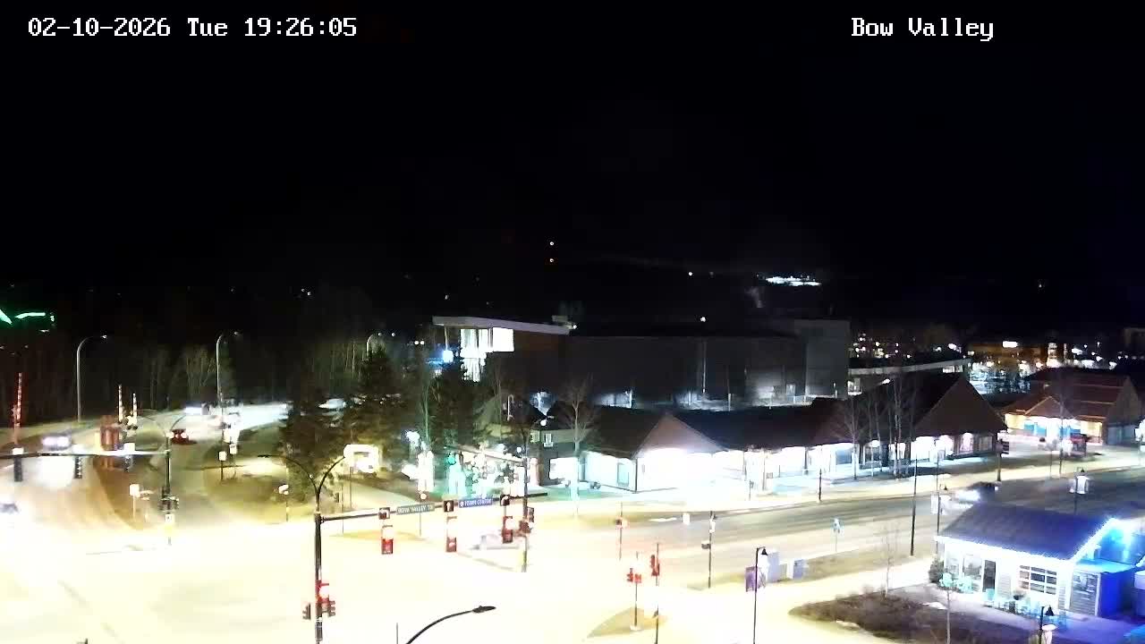 Canmore, Mount Rundle & Bow Valley Junction View Live Cam - Canmore, Alberta's Rockies, Alberta, Canada